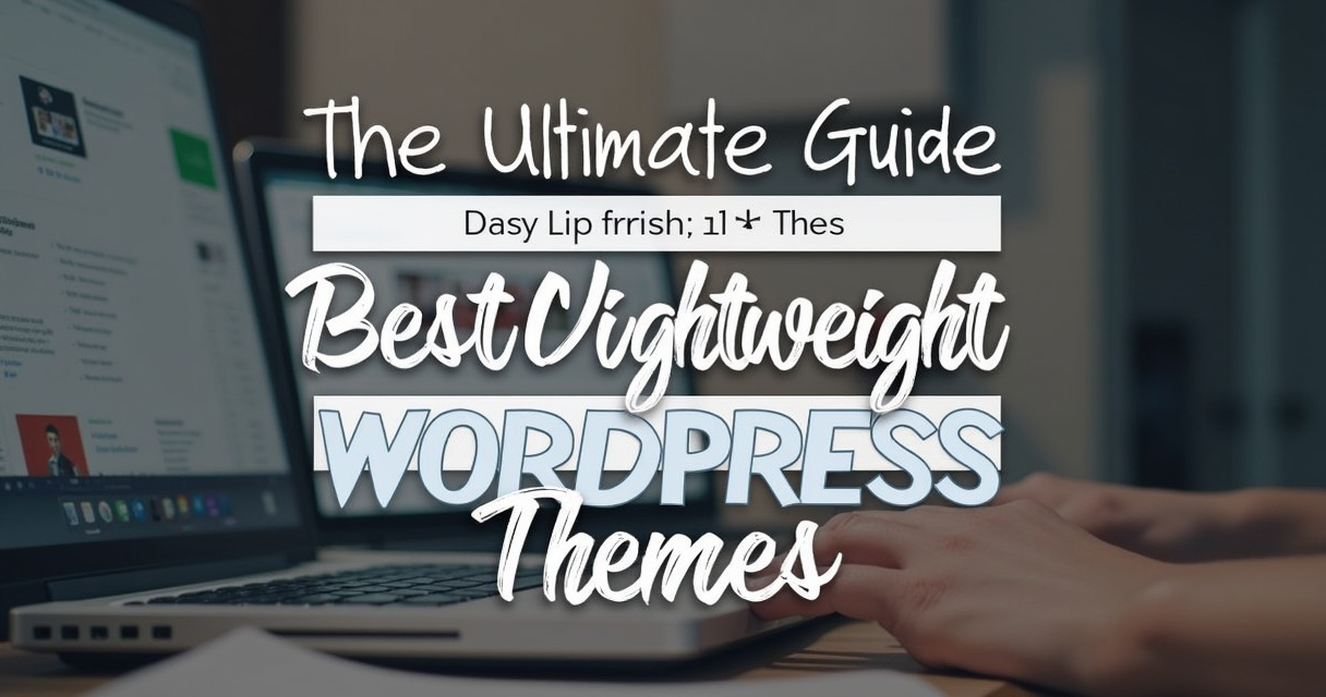 best lightweight wordpress themes for fast websites
